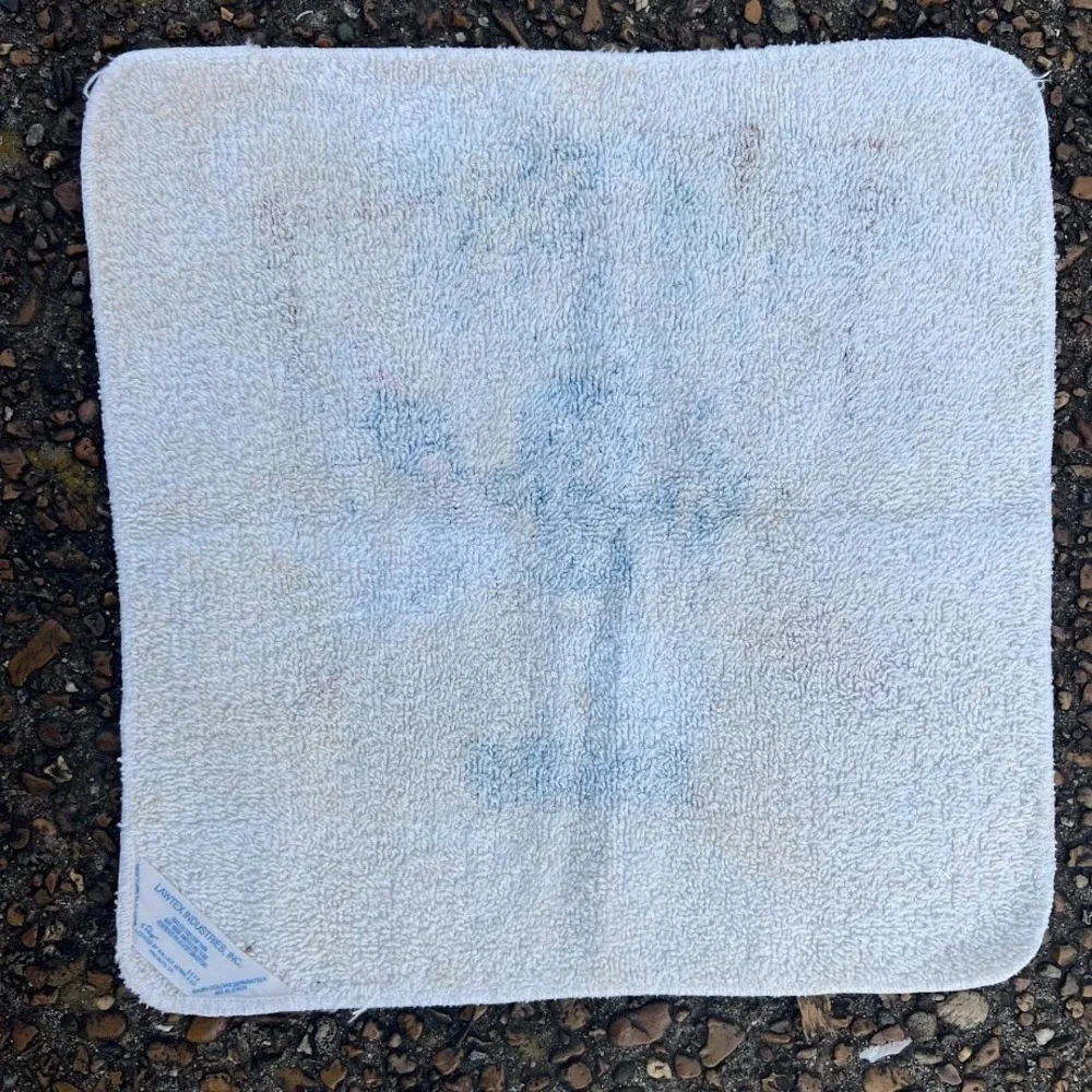 Vintage Lawtex Industries Smurf Canopy Shower‎ Wash Cloth